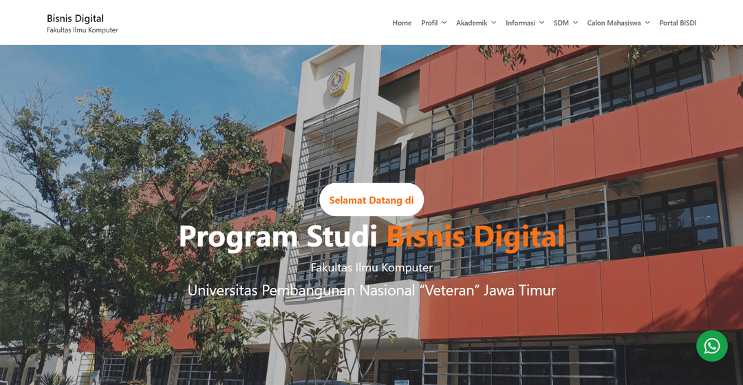 Digital Business Study Program Website